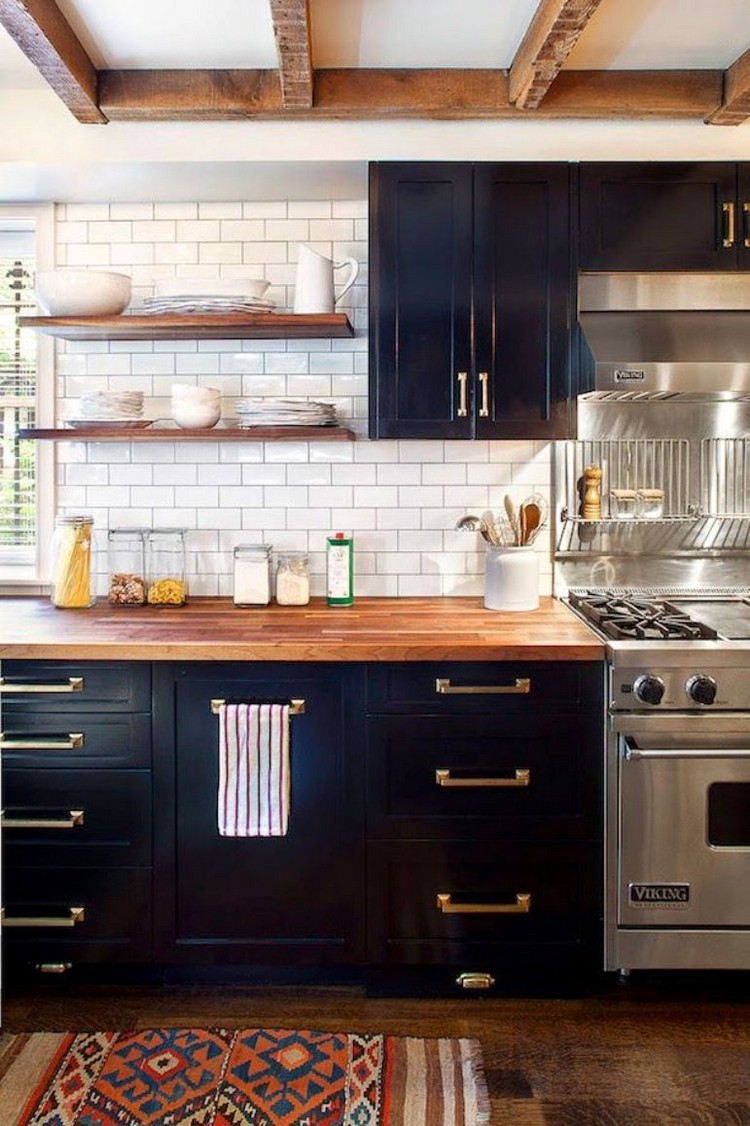 17 Ultimate Black Kitchen color Ideas For 2016 Black and brass home inspiration ideas