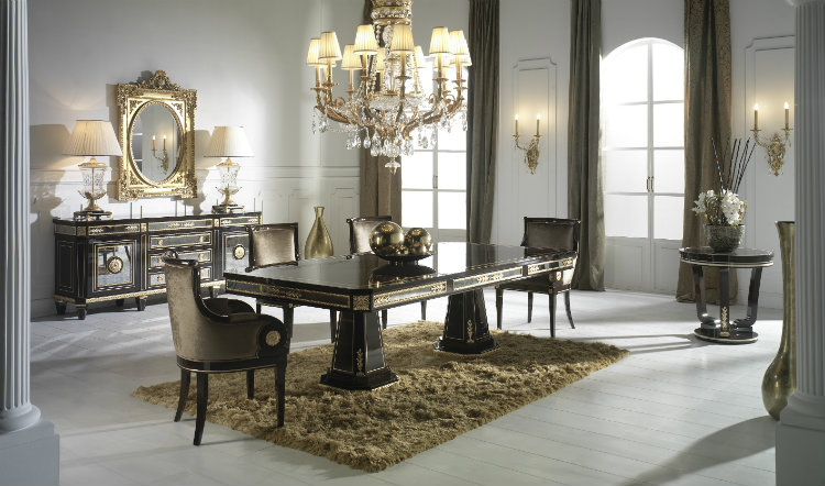 Italian Furniture Designers-Luxury Italian Style for different Dining Room Sets home inspiration ideas