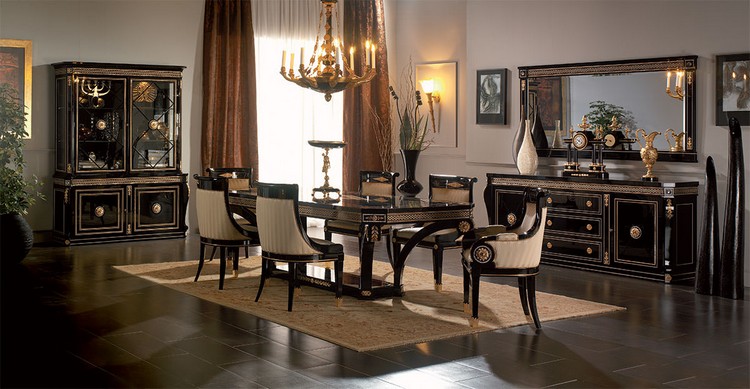 Italian Furniture Designers-Luxury Italian Style for different Dining Room Sets Swarosvki luxury classic italian dining room home inspiration ideas