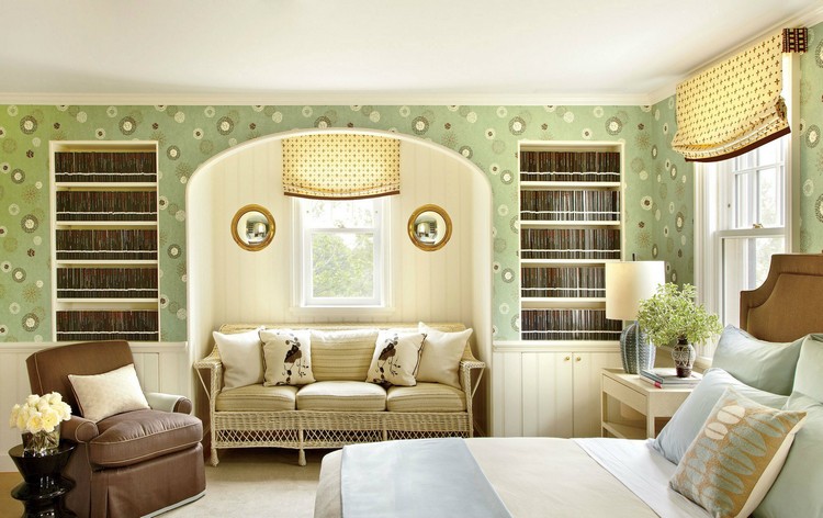 Home decorating ideas – 20 heavenly rooms with wallpaper Green colour scheme home inspiration ideas