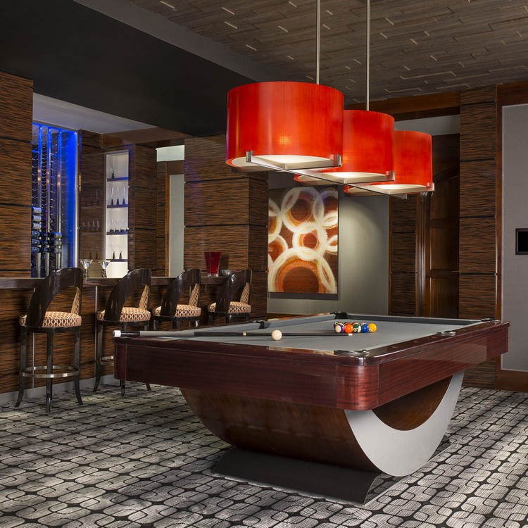 Games room in a luxury interior residence designed by Dallas Design Group home inspiration ideas