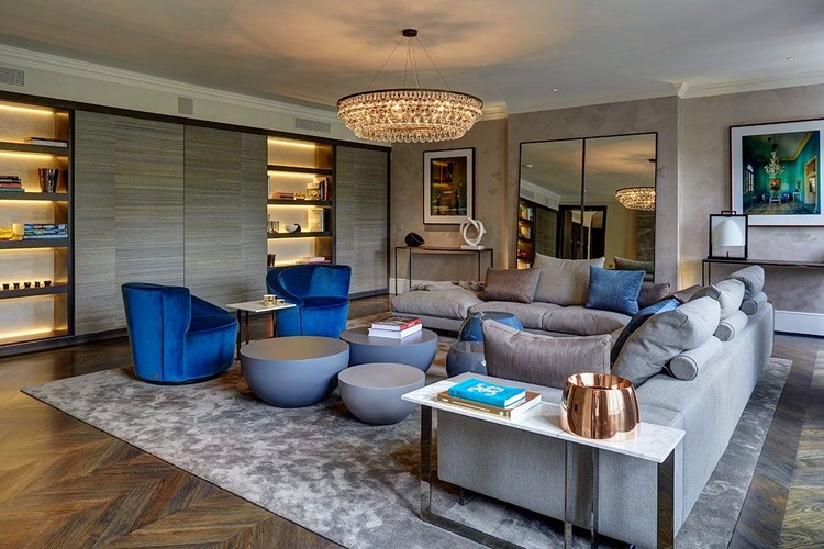 Living room ideas with modern blue sofas home inspiration ideas