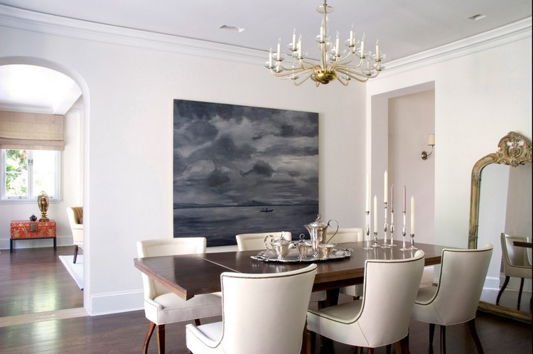 Contemporary dining room set with white upholstered chairs home inspiration ideas