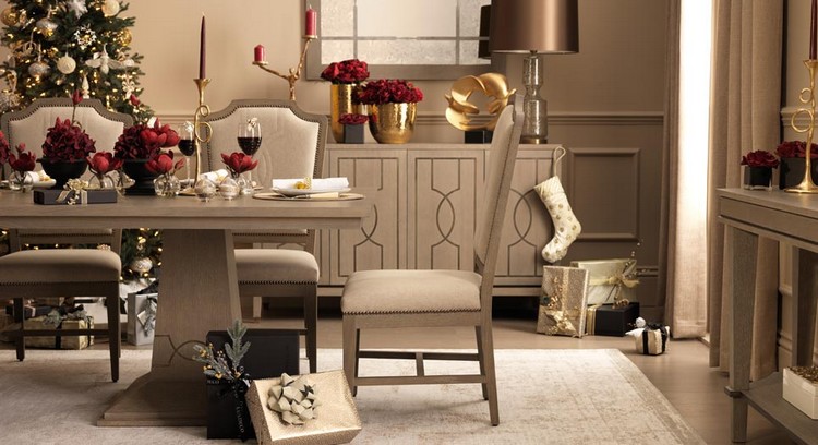 How to decorate your dining room set for Christmas home inspiration ideas