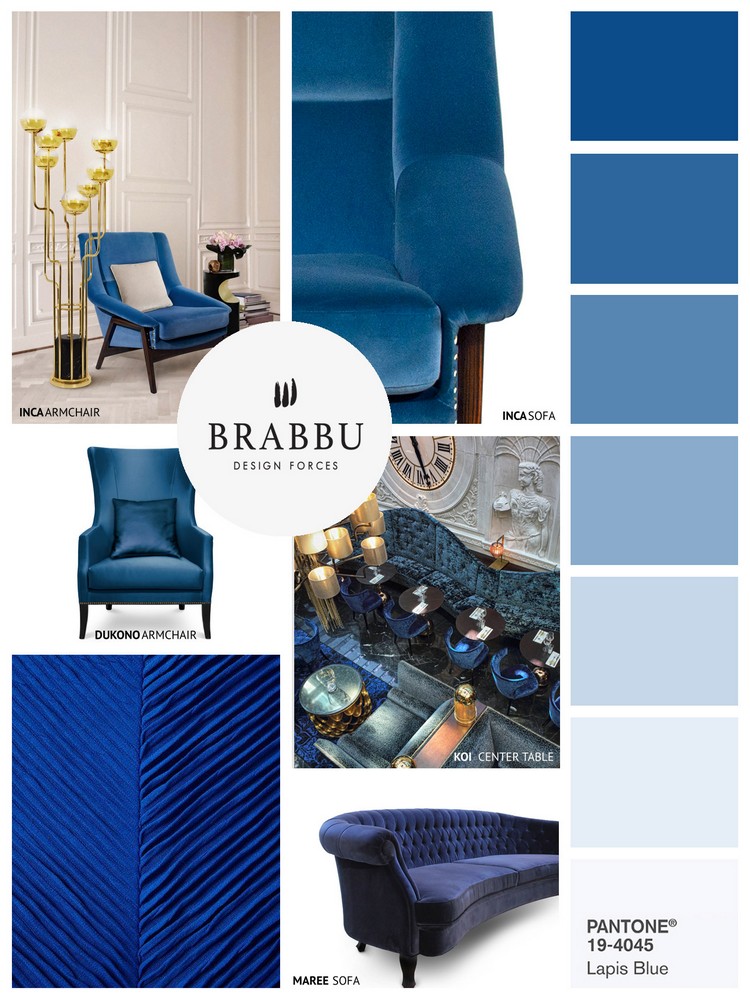 Pantone Spring colors 2017 LAPIS BLUE home inspiration ideas